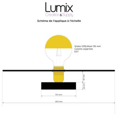 Applique disque Helios Girafes - Disque 40 cm environ Aluminium imprimé