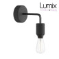 Applique murale étanche silicone IP65 - lampe fixe à bagues - Noire Applique murale étanche silicone IP65 - lampe fixe à bagues - Noire