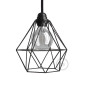 Cage métal forme diamant couleur au choix