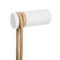 Patère cylindre en bois pour fixation murale de lampe baladeuse Patère cylindre en bois pour fixation murale de lampe baladeuse