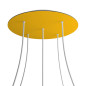 Privée-suspension multiple rosace XXL 5 lampes Privée-suspension multiple rosace XXL 5 lampes