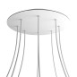 Privée-suspension multiple rosace XXL 8 lampes avec 8 Globes LED Privée-suspension multiple rosace XXL 8 lampes avec 8 Globes LED
