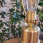 Lampe de table laiton véritable et aluminium Lampe de table laiton véritable et aluminium