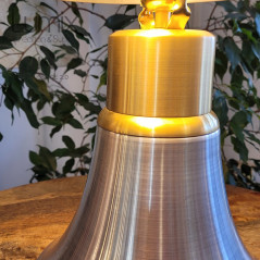 Lampe de table laiton véritable et aluminium