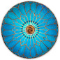 Applique murale verre Hélios BLEU 40 cm de diamètre série 3 vitrail Tiffany fait main Applique murale verre Hélios BLEU 40 cm de diamètre série 3 vitrail Tiffany fait main