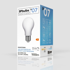 Ampoule LED en Porcelaine A60 12W E27 Dimmable 2700K-IRC95