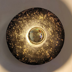 Applique Disque Helios en pierre de lave