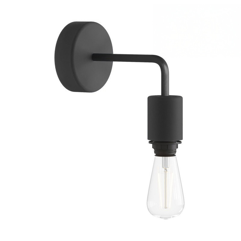 Applique murale étanche silicone IP65 - lampe fixe à bagues - Noire Applique murale étanche silicone IP65 - lampe fixe à bagues - Noire