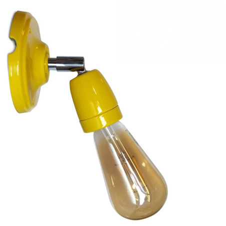Lampe applique murale orientable porcelaine Jaune