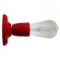 Lampe applique porcelaine rouge en plafonnier ou en applique murale Lampe applique porcelaine rouge en plafonnier ou en applique murale