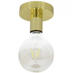 Lampe plafonnier couleur métal laiton
