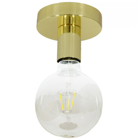 Lampe plafonnier couleur métal laiton