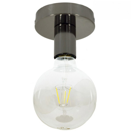 Lampe plafonnier ou en applique murale - Couleur métal Perle Noire