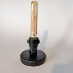 Lampe plafonnier ou en applique murale - Couleur métal Noir