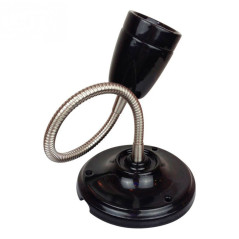 Lampe Porcelaine blanche en plafonnier ou en applique murale - avec gaine flexible