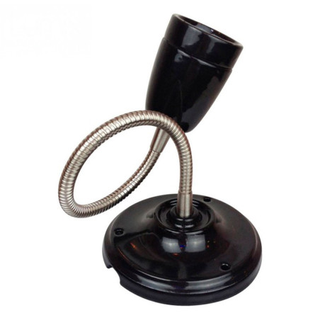Lampe Porcelaine blanche en plafonnier ou en applique murale - avec gaine flexible