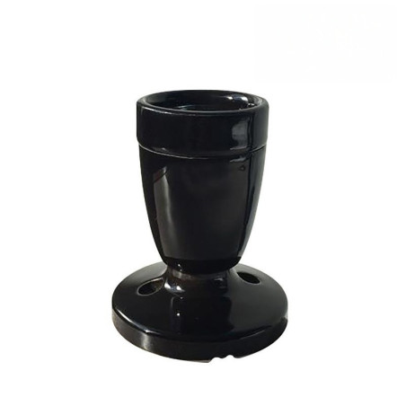 Mini Lampe Porcelaine noire en plafonnier ou en applique murale