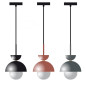 Luminaire en suspension dômes métal - Création sur commande
