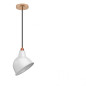 Suspension Broadway en métal émail blanc Suspension Broadway en métal émail blanc