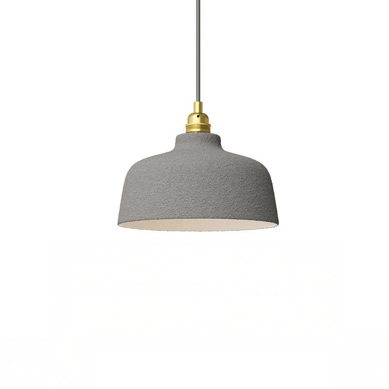 Suspension céramique COPPA forme cloche couleur effet ciment fait main Suspension céramique COPPA forme cloche couleur effet ciment fait main