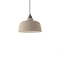 Suspension céramique COPPA forme cloche en céramique Gris Tourterelle fait main