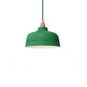 Suspension céramique COPPA forme cloche Vert feuille fait main