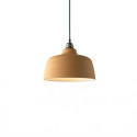 Suspension céramique forme cloche couleur Sable fait main