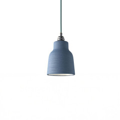 Suspension COPPA forme vase en céramique finition Bleu de Cobalt