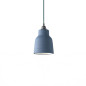 Suspension céramique forme vase en finition Bleu de Cobalt