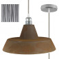 Suspension céramique style industriel effet rouille Suspension céramique style industriel effet rouille