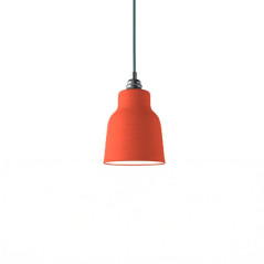 Suspension COPPA forme vase en céramique finition corail