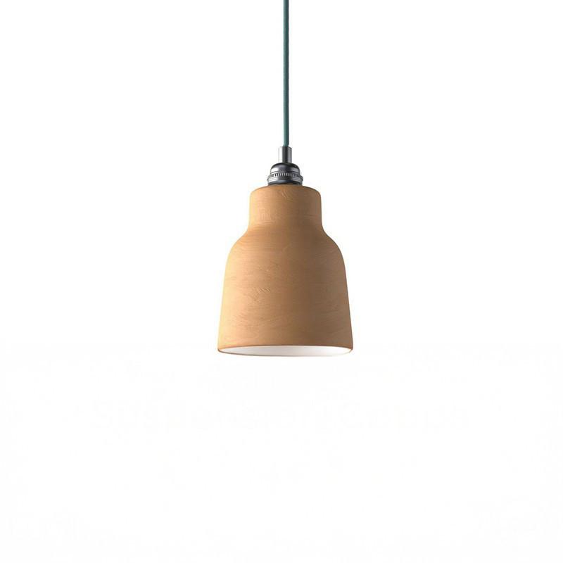 Suspension COPPA forme vase en céramique finition Sable