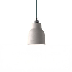 Suspension COPPA forme vase en céramique Gris Tourterelle fait main