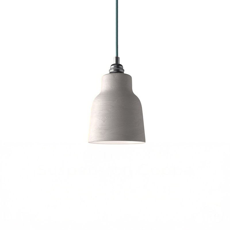 Suspension COPPA forme vase en céramique Gris Tourterelle fait main Suspension COPPA forme vase en céramique Gris Tourterelle fait main