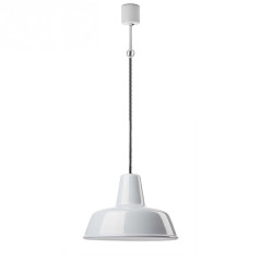Suspension émaillée style Bistrot industrielle 300 mm de diamètre - Gics réédition