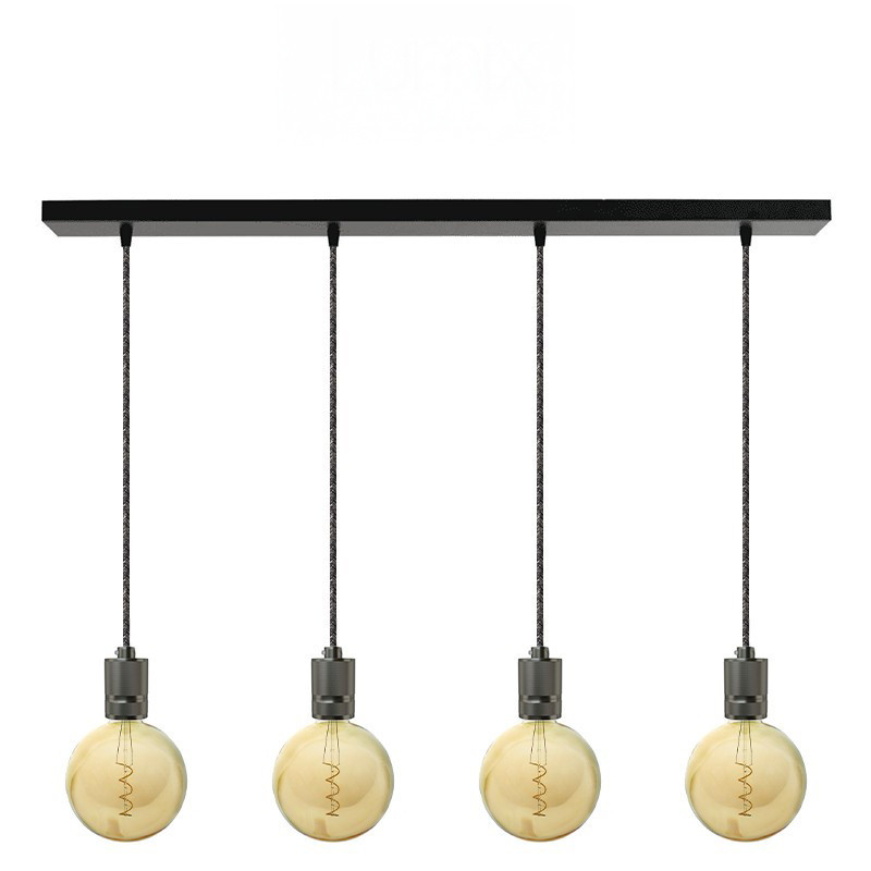 Suspension FIX MULTIPLE douille moderne E27 à bague - Pavillon rectangulaire métal 900 mm Suspension FIX MULTIPLE douille moderne E27 à bague - Pavillon rectangulaire métal 900 mm