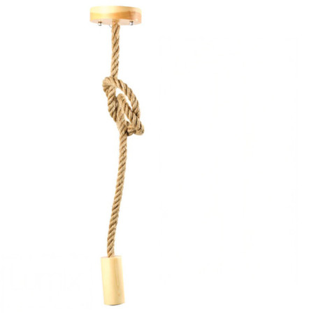 Suspension gros cordage chanvre avec douille E27