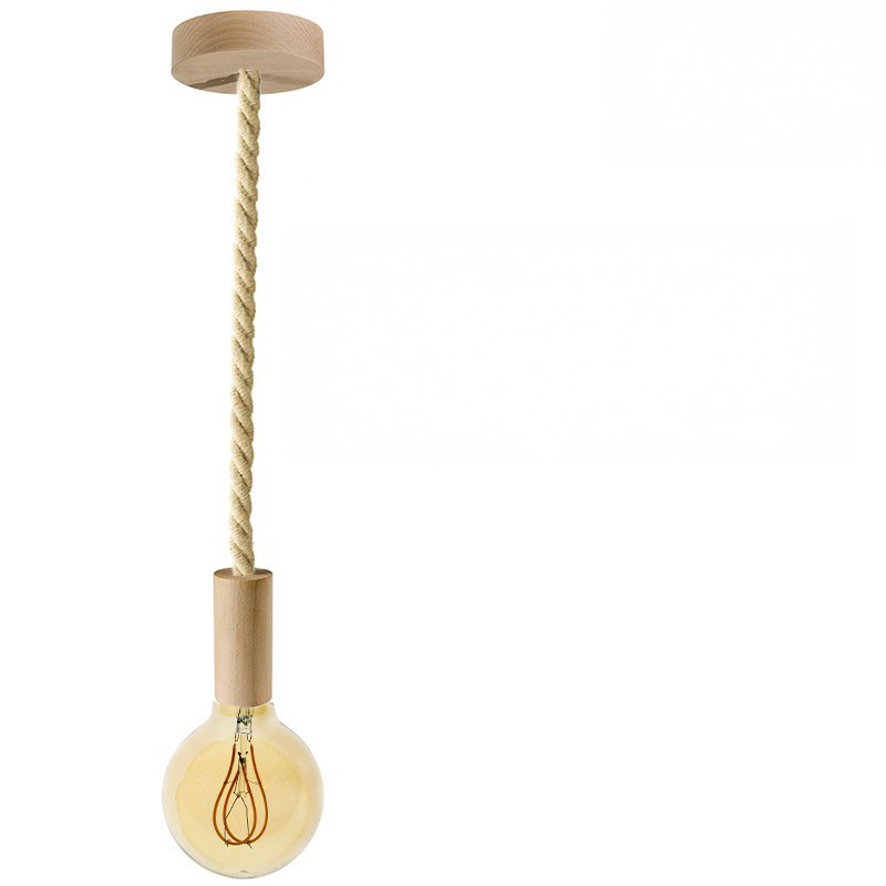 Suspension grosse corde 16 mm en jute