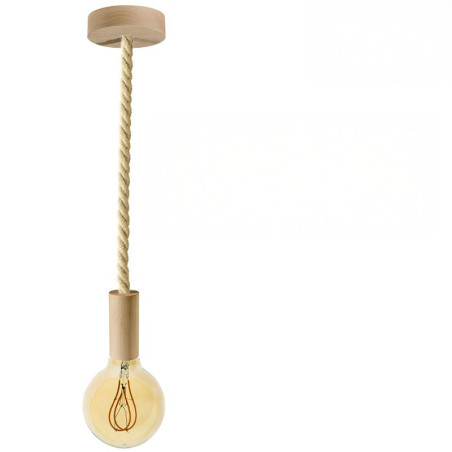 Suspension grosse corde 16 mm en jute