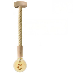 Suspension grosse corde 30 mm en jute