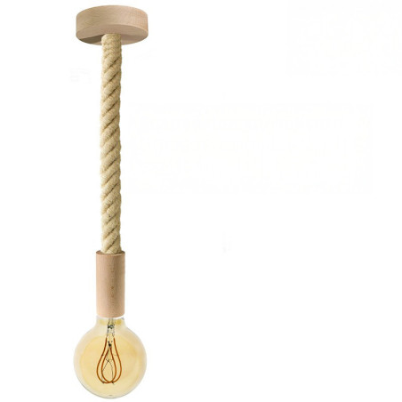 Suspension grosse corde 30 mm en jute