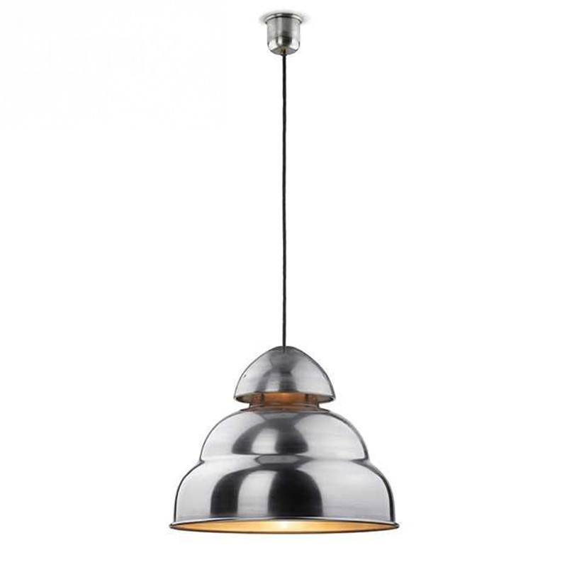 Suspension métal aluminium brossé style industrielle Bamag lamp U7 - Réédition Suspension métal aluminium brossé style industrielle Bamag lamp U7 - Réédition