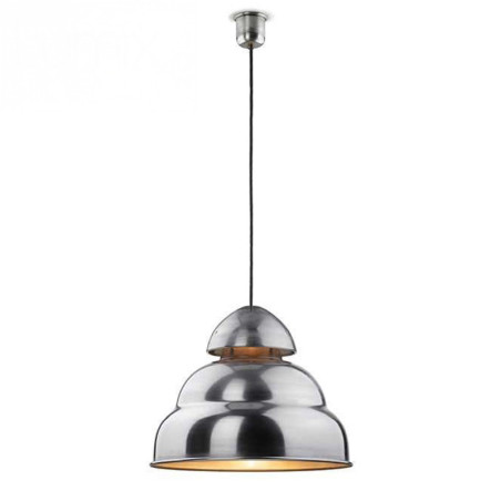Suspension métal aluminium brossé style industrielle Bamag lamp U7 - Réédition
