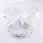 Suspension simple 1 sortie pour abat-jour - câble textile blanc torsadé Suspension simple 1 sortie pour abat-jour - câble textile blanc torsadé