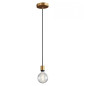 Suspension simple porte-douille et rosace bronze satiné - dispositif à bague pour montage abat-jour de votre choix