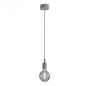 Suspension simple porte-douille et rosace silicone Gris Suspension simple porte-douille et rosace silicone Gris