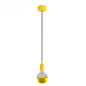 Suspension simple porte-douille et rosace silicone Jaune Suspension simple porte-douille et rosace silicone Jaune