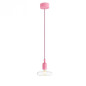 Suspension simple porte-douille et rosace silicone Rose Suspension simple porte-douille et rosace silicone Rose