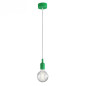 Suspension simple porte-douille et rosace silicone Vert Suspension simple porte-douille et rosace silicone Vert