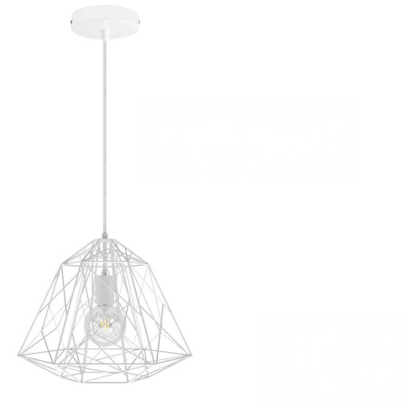 Suspension Sky Apollo en métal blanc - douille E27